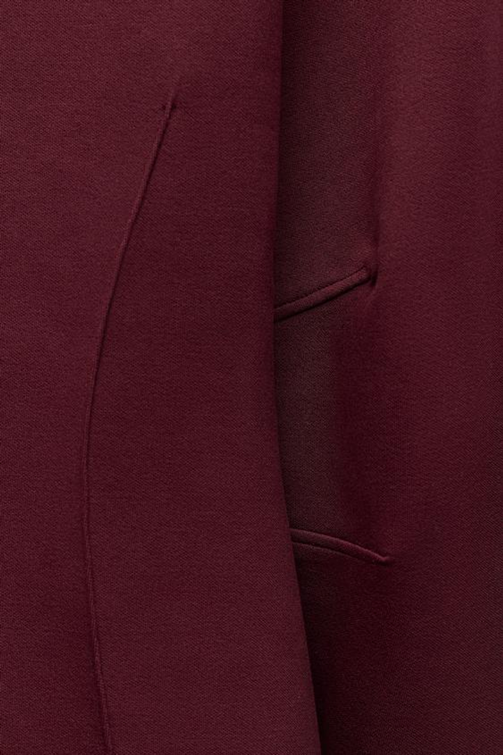 ZARA ТОП ОБЛЕГАЮЩЕГО КРОЯ С БЛОКИРОВКОЙ, ЦВЕТ БУРГУНДСКОГО ВИНА