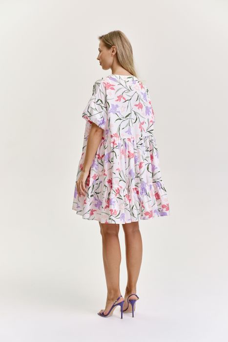 ПЛАТЬЕ ДАЙВИ ЦВЕТОЧНЫЙ ПРИНТ