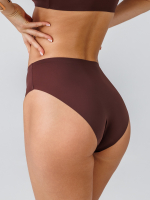 Слипы бесшовные цвет Темно коричневые, размер XXL
