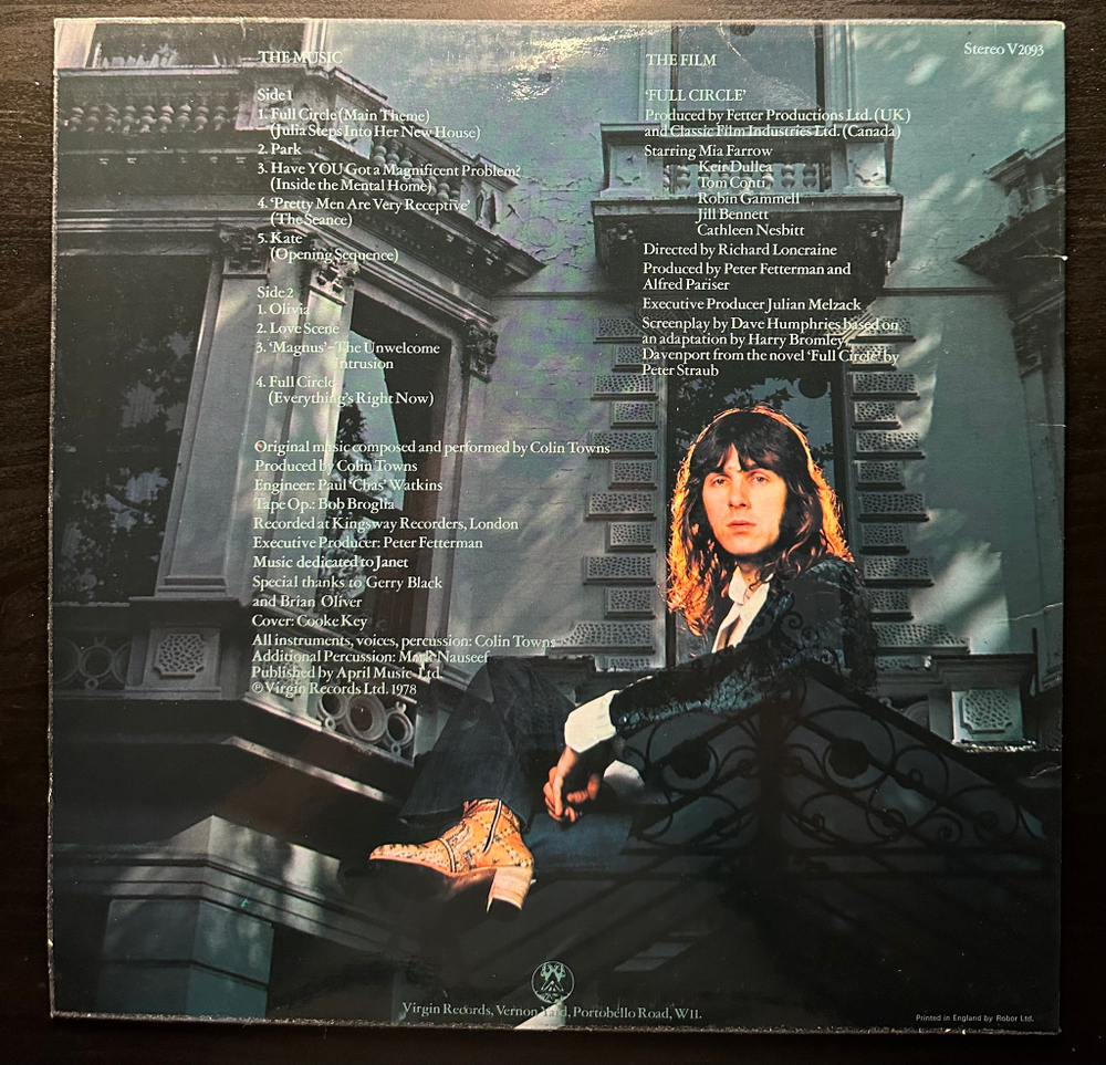 Colin Towns - Full Circle (Англия 1978г.)