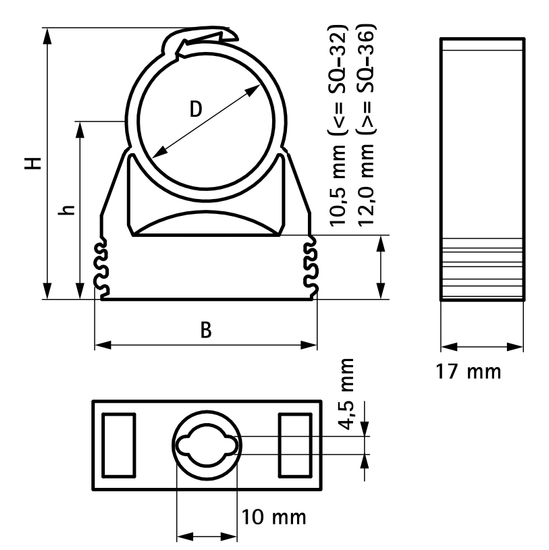 Хомут Walraven BIS starQuick для труб 20-23 мм cамозащёлкивающийся цвет 'медь' (арт. 0855822)