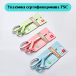 Ножницы DELI "LonGreen", 180 мм, нержавеющая сталь, пластиковые ручки, ассорти