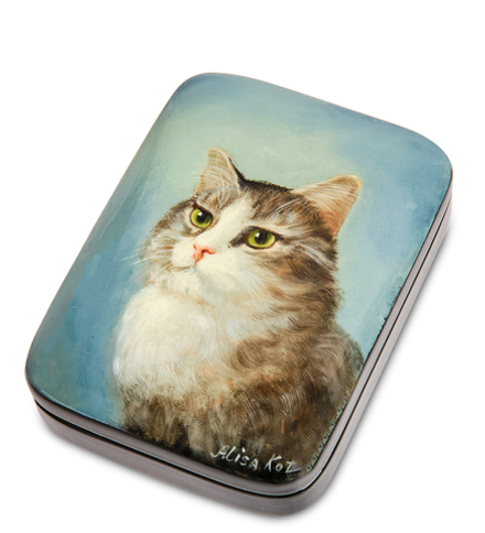 Народные промыслы ШК-10/ 61 Шкатулка «Кот»