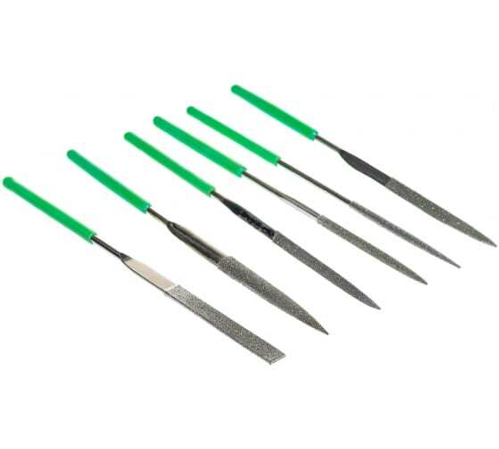 НАБОР НАДФИЛЕЙ АЛМАЗНЫХ СИБРТЕХ 140*50*3,6ММ 6ШТ 158317