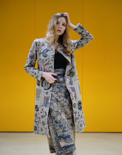 Кардиган "Буквицы", по мотивам средневековой Келлской книги