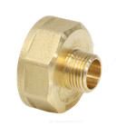 Переход латунь Ду 10х8 (3/8"х1/4") ВР/НР VALFEX VF.592.L.038.014