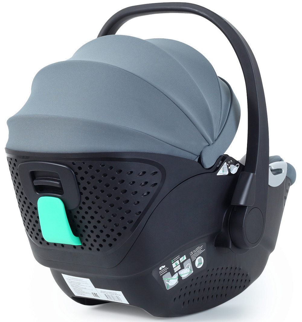 Детская коляска Rant Teo Soft 3 в 1 с автокреслом Aster Zero Graphite Olive