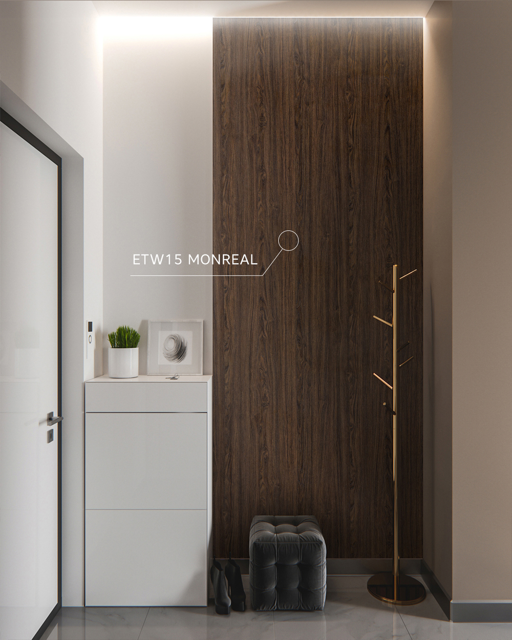 Плита IDM ETERNO (ETW15) WOOD Monreal 2800х1220х18мм