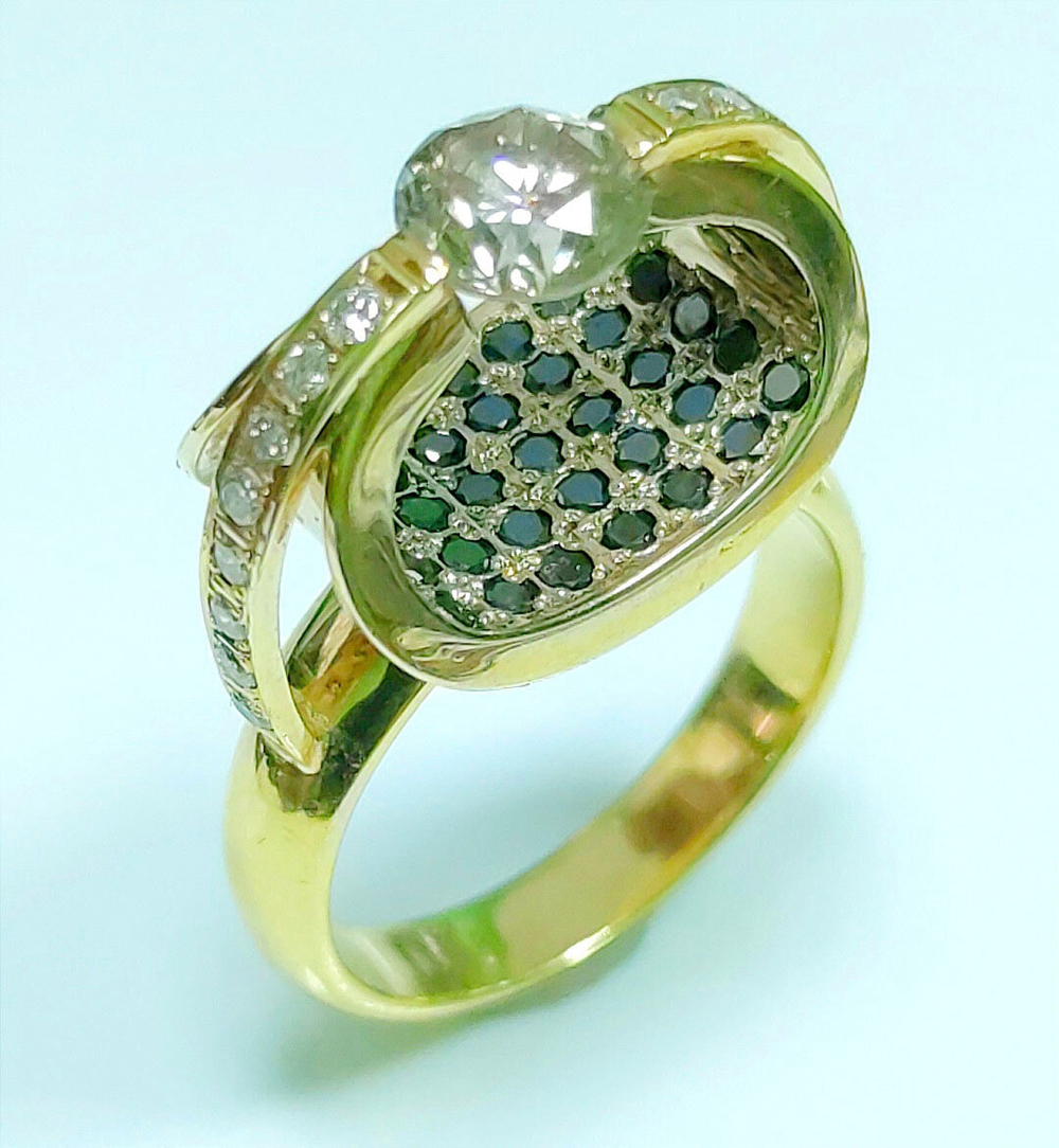 Кольцо Эстерелла золото 750, бриллианты