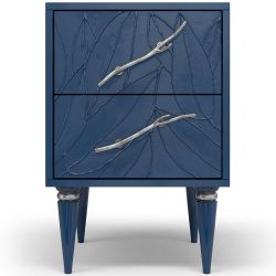 Тумба Арт Колор leaves Классик Сильвер Королевский синий