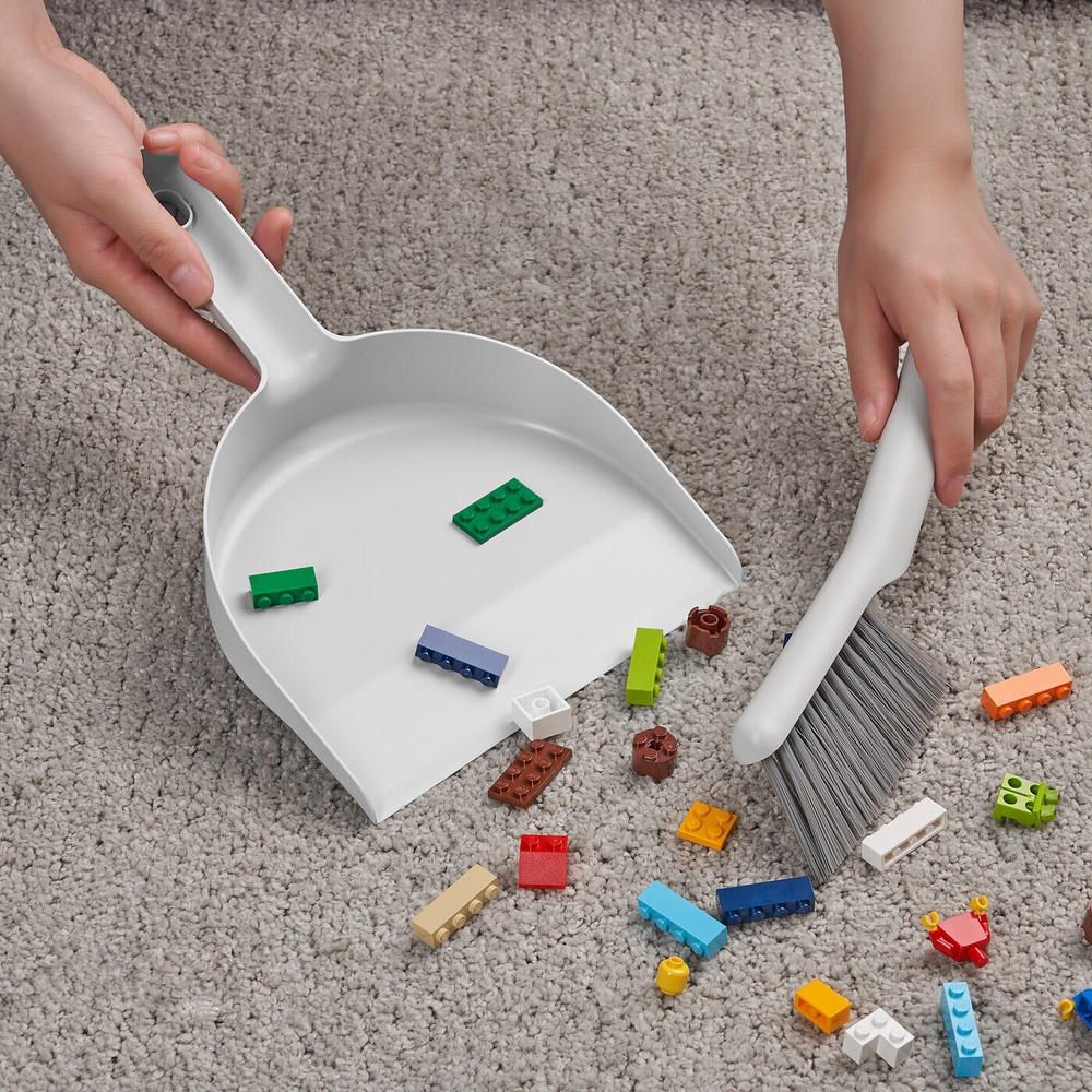 Набор для уборки IKEA PEPPRIG (ПЕППРИГ), Серый, 8х26 см