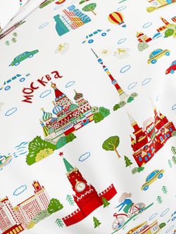 Пододеяльник Сказка "Москва" евро на молнии 200х215 см, поплин
