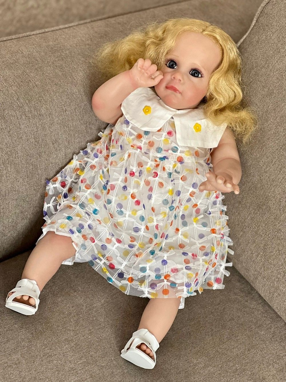 Кукла Реборн мягконабивная 60см в пакете (FA-030A1)