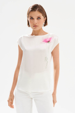 23562 Блузка женская (молочный)