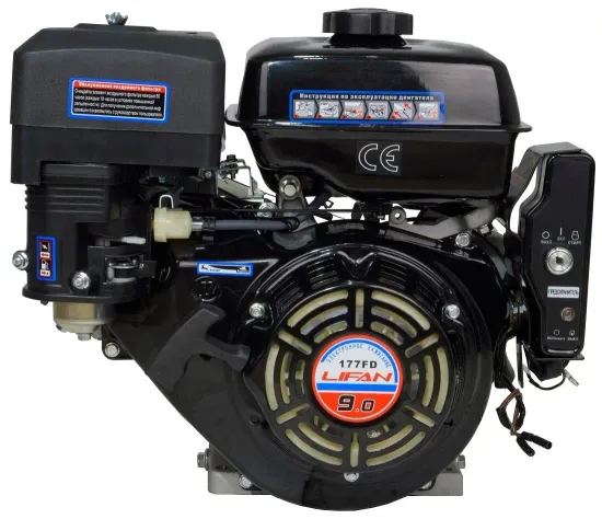 Двигатель бензиновый "LIFAN" 177FD (9 л.с., эл стартер, катушка 3А)