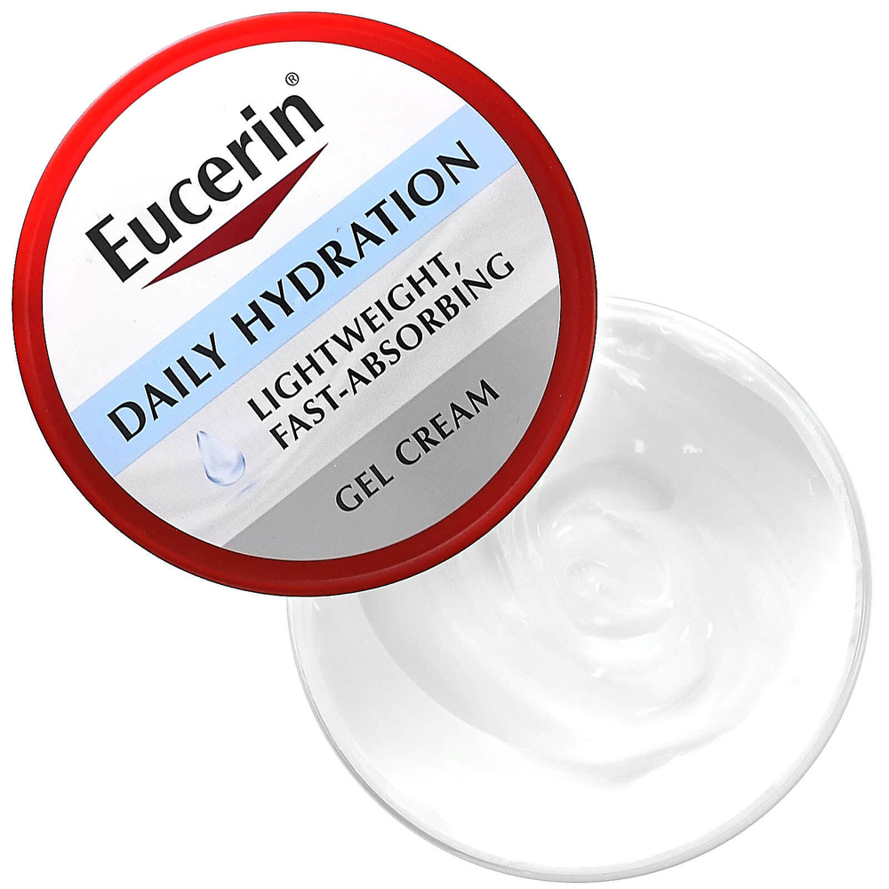 Eucerin, Ежедневный увлажняющий гель-крем, без отдушек, 340 г (12 унций)