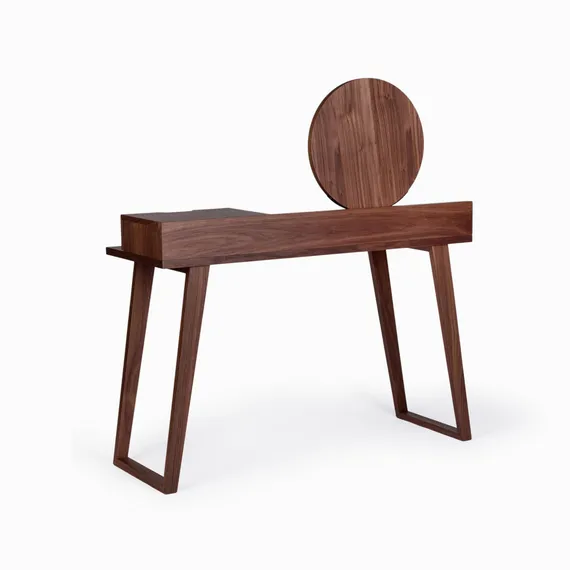 Туалетный стол с зеркалом Anna 120x45 см, шпон ореха