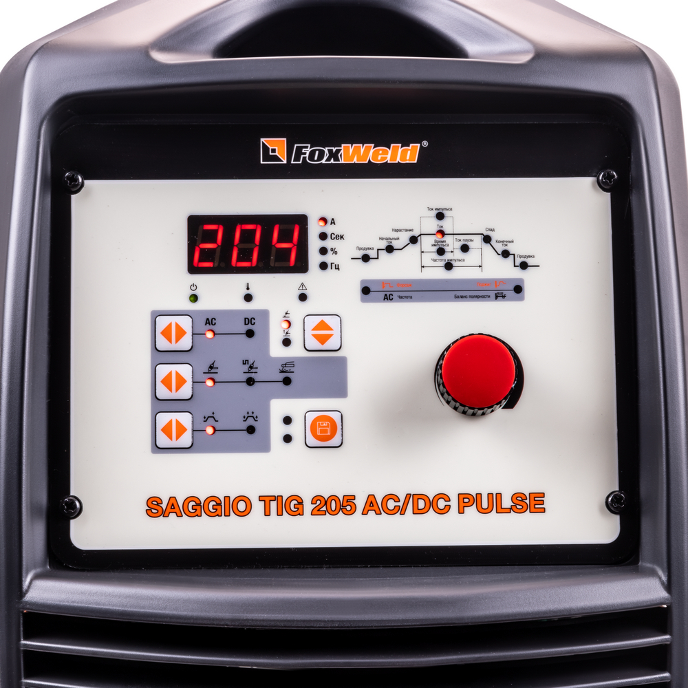 Аппарат аргонодуговой сварки SAGGIO TIG 205 AC/DC Pulse 7586