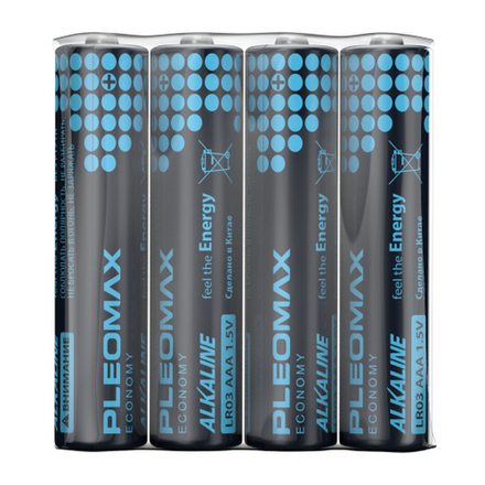Батарейки Pleomax LR03-4S Economy Alkaline