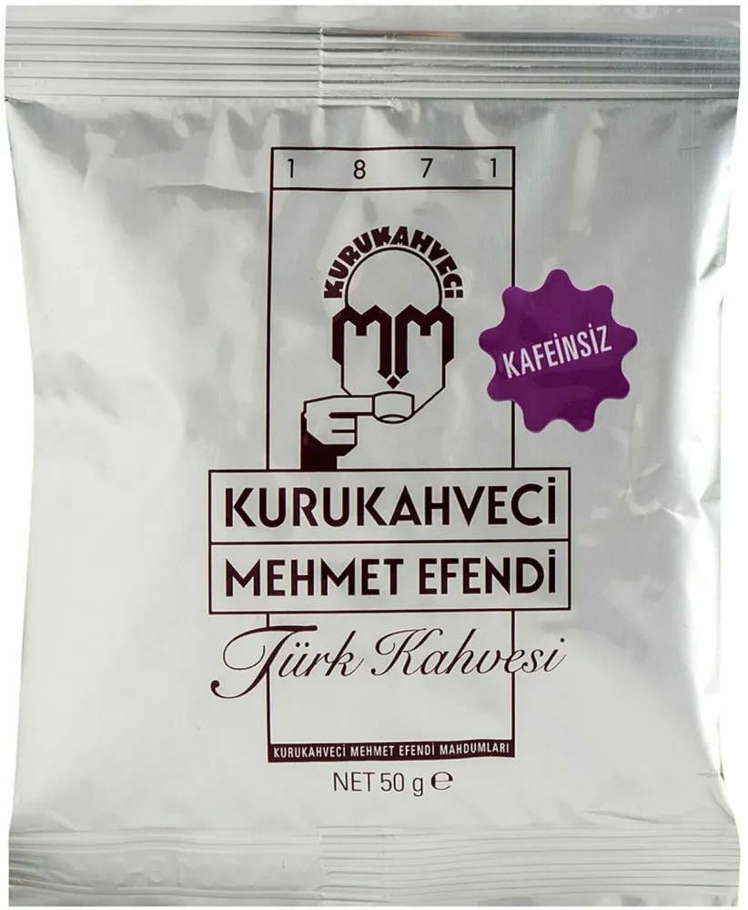 Кофе молотый Kurukahveci Mehmet Efendi без кофеина 50 г