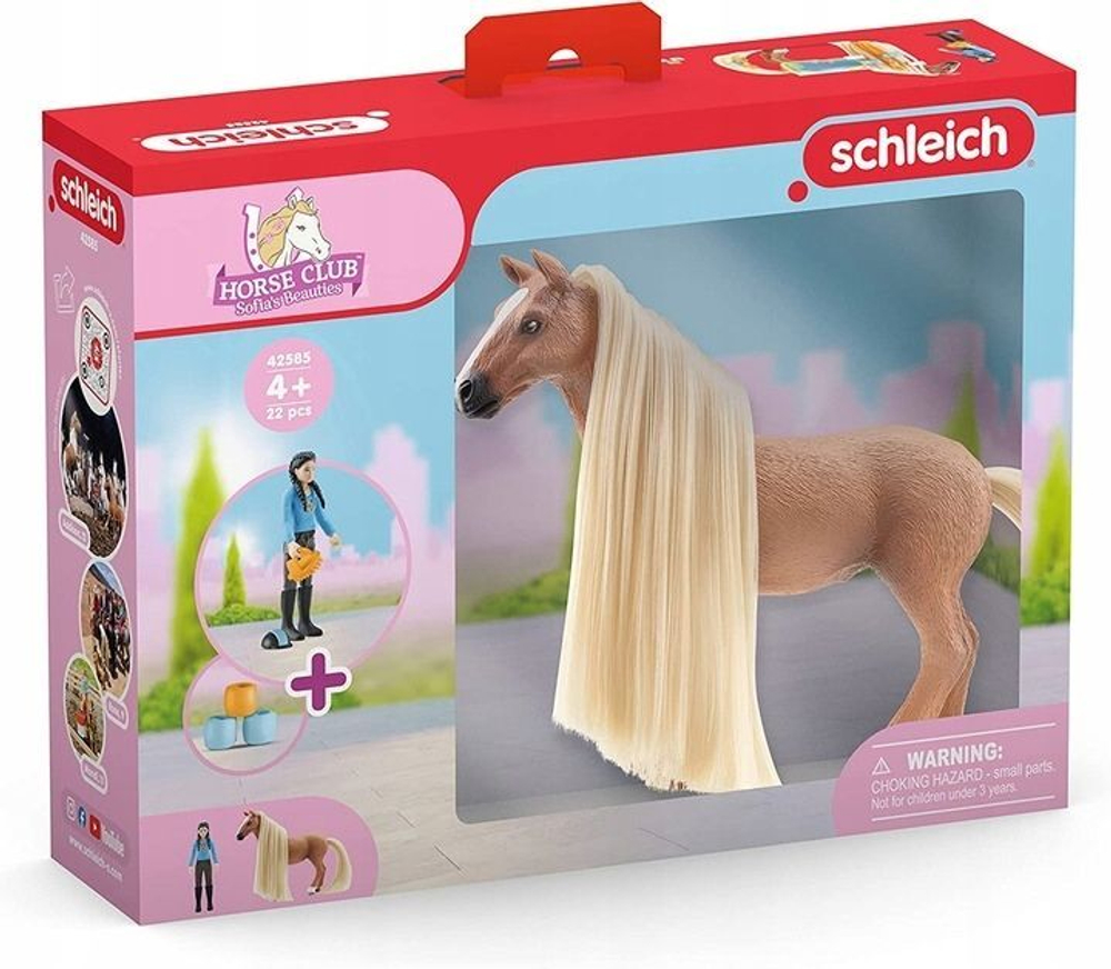 Фигурки Schleich Horse Club - Игровой набор Шляйх Sofias Beauties Лошадь с  укладкой волос Ким и Карамело Стартовый набор 42585 купить в Москве |  Доставка по России.