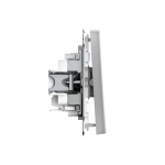 ARTGALLERY 1-клавишный ВЫКЛЮЧАТЕЛЬ КНОПОЧНЫЙ, 10А, механизм, быстрозажим. клем., АЛЮМИНИЙ