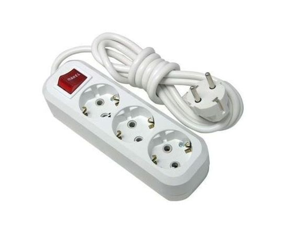 Удлинитель 3х3м с заземл. 16А IP20 с выкл. Makel MGP213