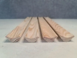 Плинтус деревянный потолочный (сосна) сорт Экстра 13х30х1000 мм, 10 шт.