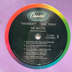 Винтажная виниловая пластинка LP The Beatles Yesterday And Today (США 2020) (Бутлег) Битлз Мясники