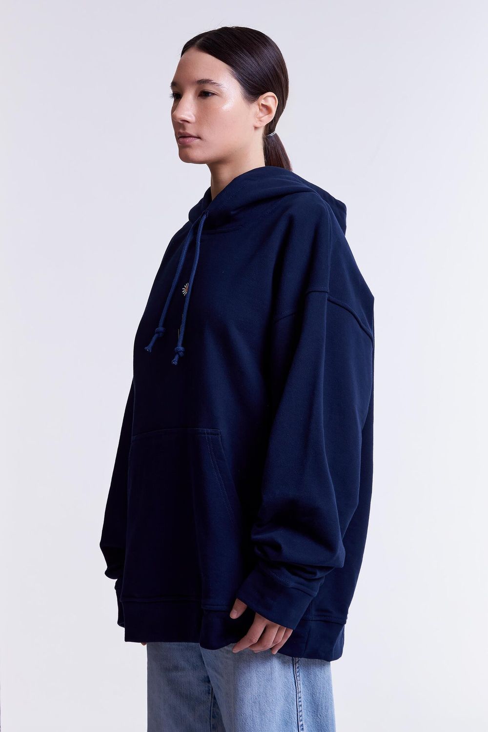 Купить Худи Гербарий Ромашка Light Темно-синий Худи Гербарий Ромашка Light Темно-синий