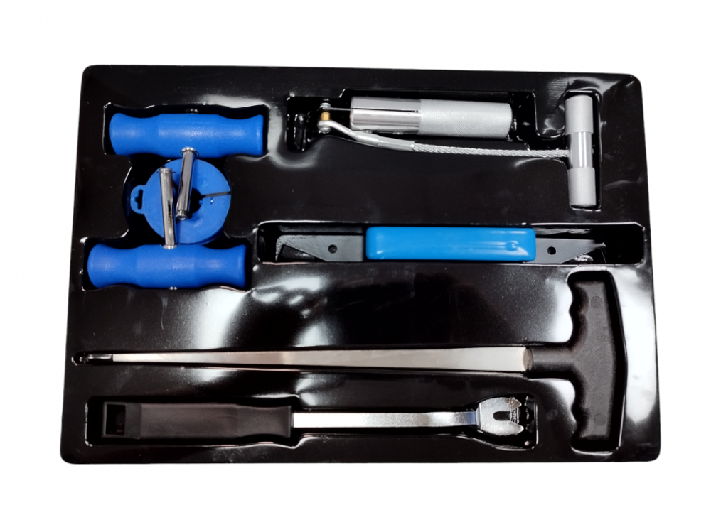 Набор приспособлений для демонтажа автомобильных стекол, 7 предмета, арт. № HZ 25.1.184S, /horex/