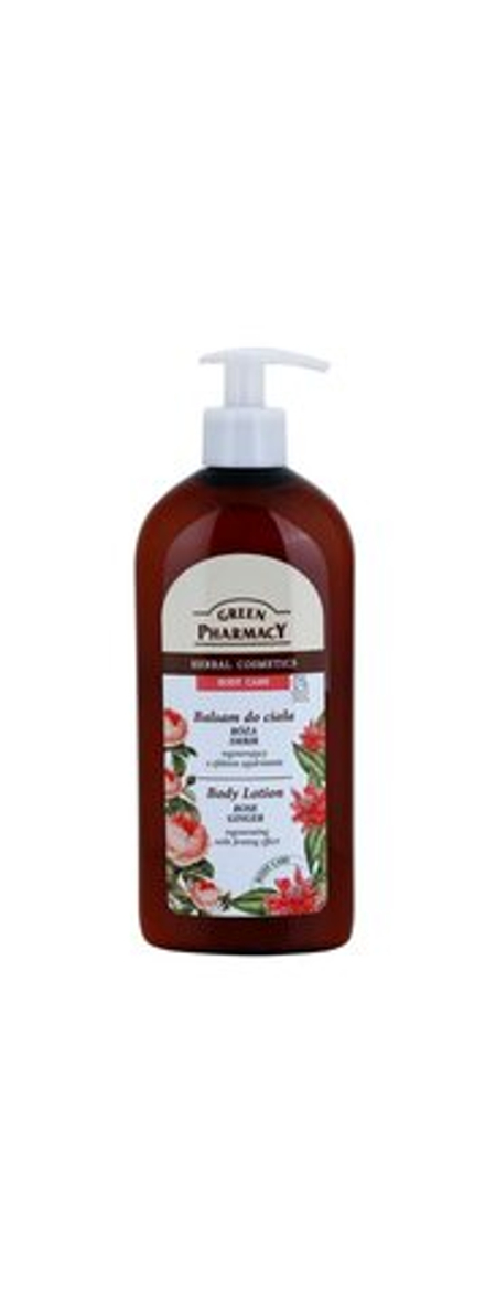 Green Pharmacy Body Care Rose & Ginger - регенерирующее молочко для тела с укрепляющим эффектом /   500  ml  / GTIN 5904567053408