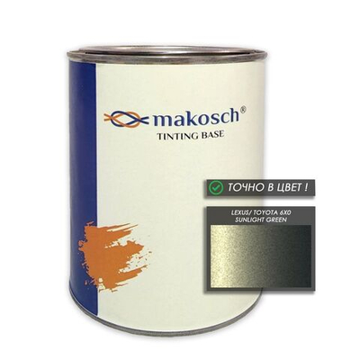 Автоэмаль makosch/LEXUS, TOYOTA 6X0, Базовая эмаль, зелёный, перламутр, 800мл.