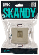 SKANDY Розетка компьютерная RJ45 кат.6 SK-K02B бежевый IEK