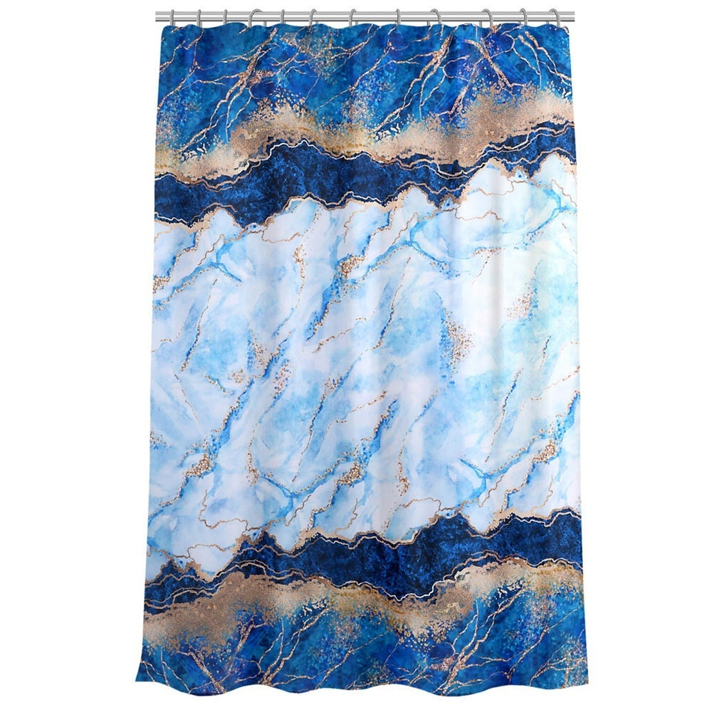 Штора для ванной 180*200см "Эквилиб" с кольцами