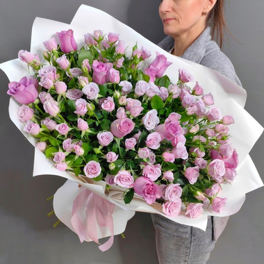 Букет в сиреневой гамме