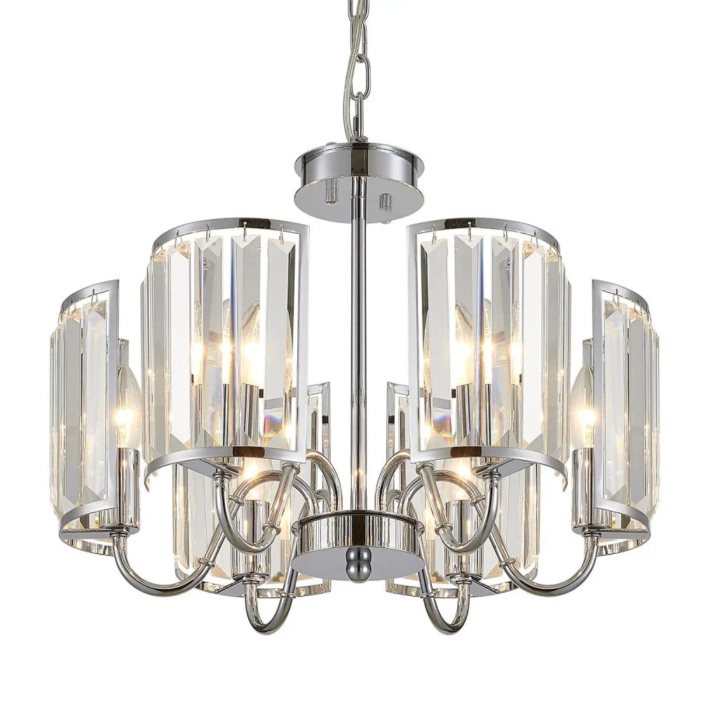 Citilux Грета CL333161 Люстра хрустальная подвесная Хром