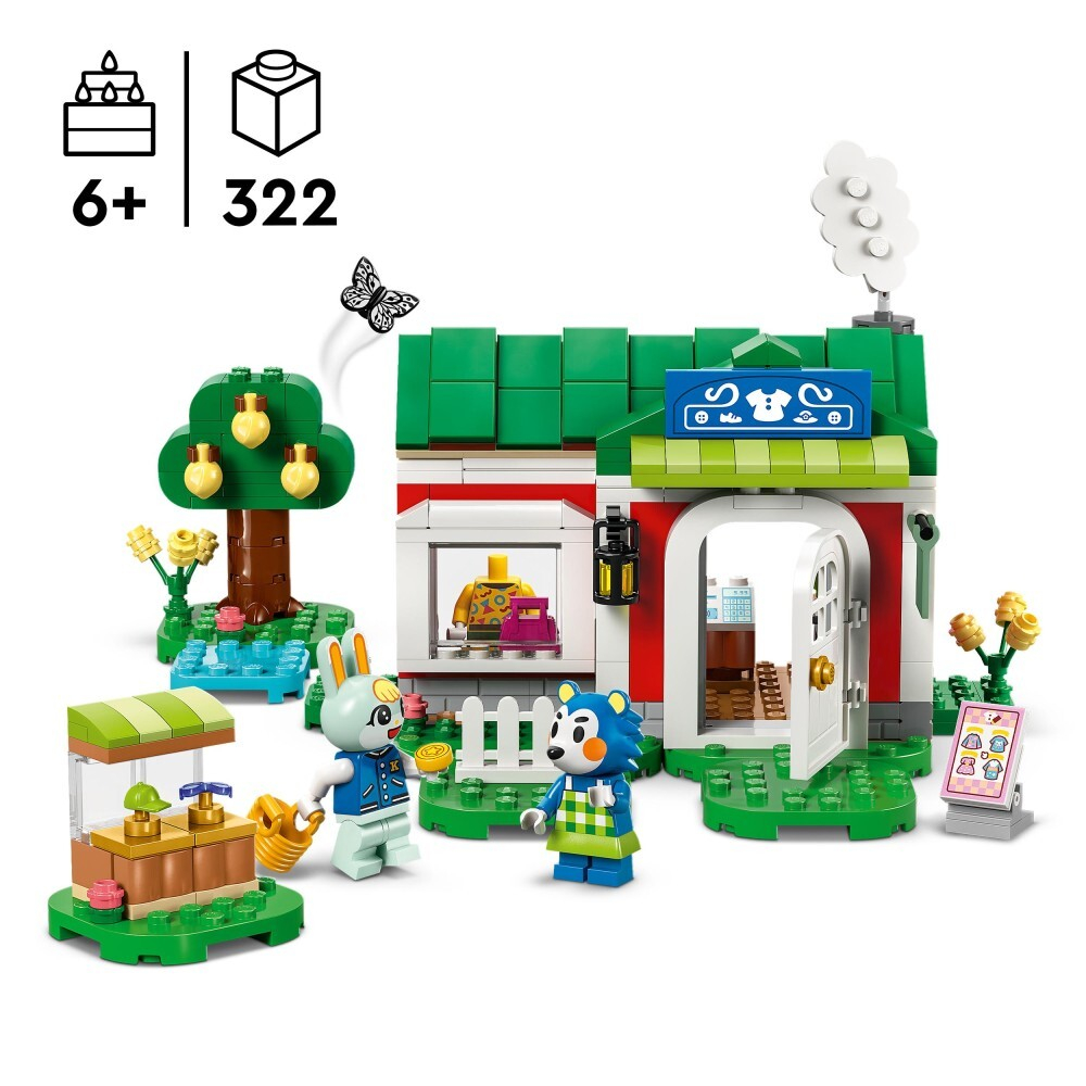 LEGO Animal Crossing/ Сестры Эйбл и магазин одежды/ 77055
