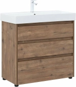 Тумба с раковиной Aquanet Nova Lite 302477 85 дуб рустикальный