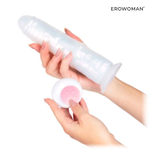 Вибратор-реалистик Erowoman-Eroman, подсветка и пульт, 20,5 см