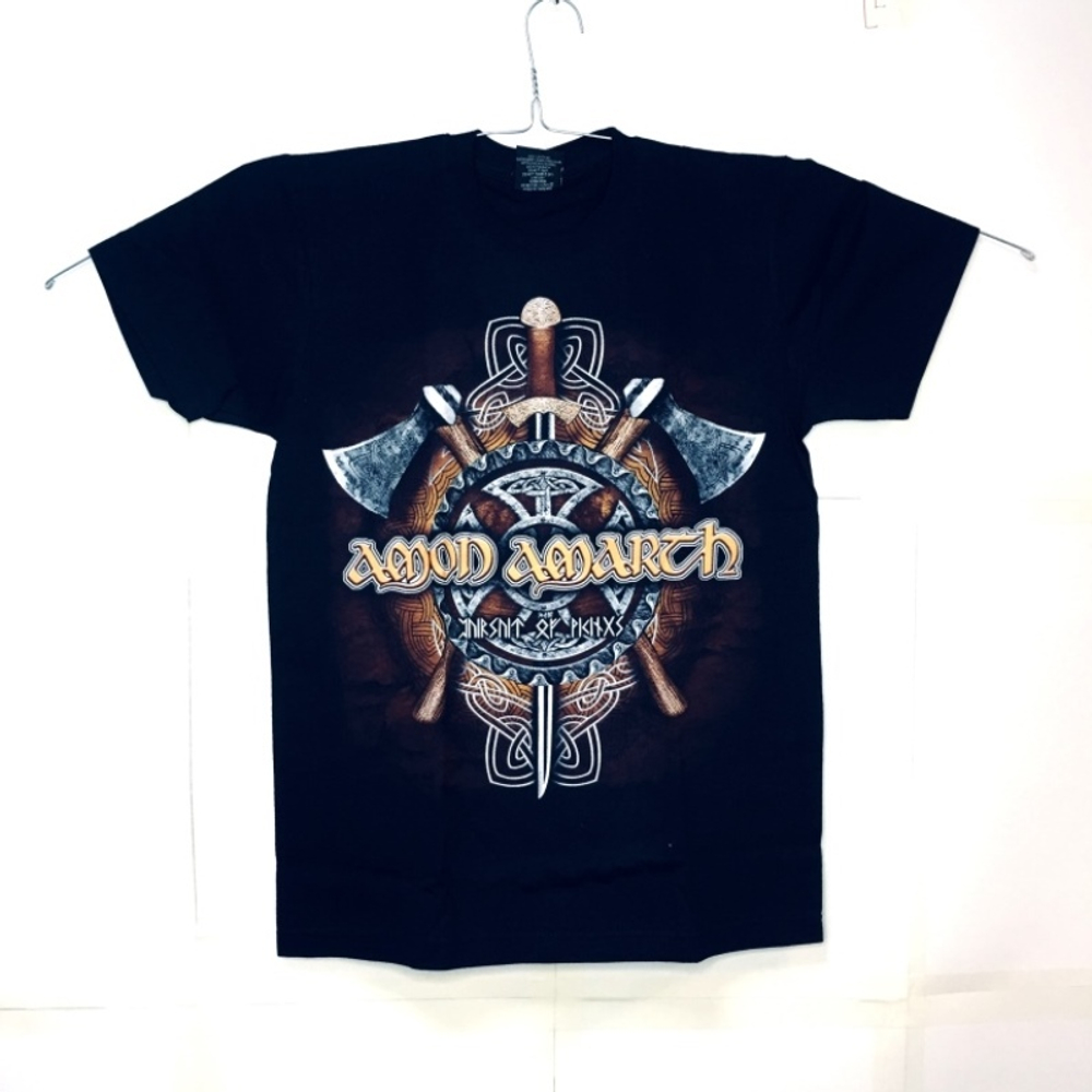 Футболка тайланд Amon Amarth надпись Unirsnit of picitxz  (XS)