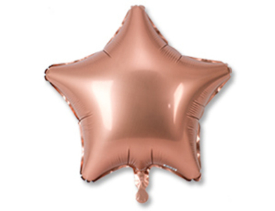 Звезда сатин розовое золото