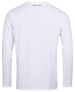 Футболка для мальчика теннисная Head Club 21 Cliff LS Junior - white