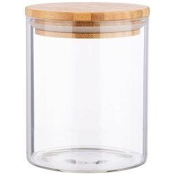 ЕМКОСТЬ ДЛЯ СЫПУЧИХ AGNESS "NATIVE", 850 МЛ БОРОСИЛИКАТНОЕ СТЕКЛО 10*13 СМ