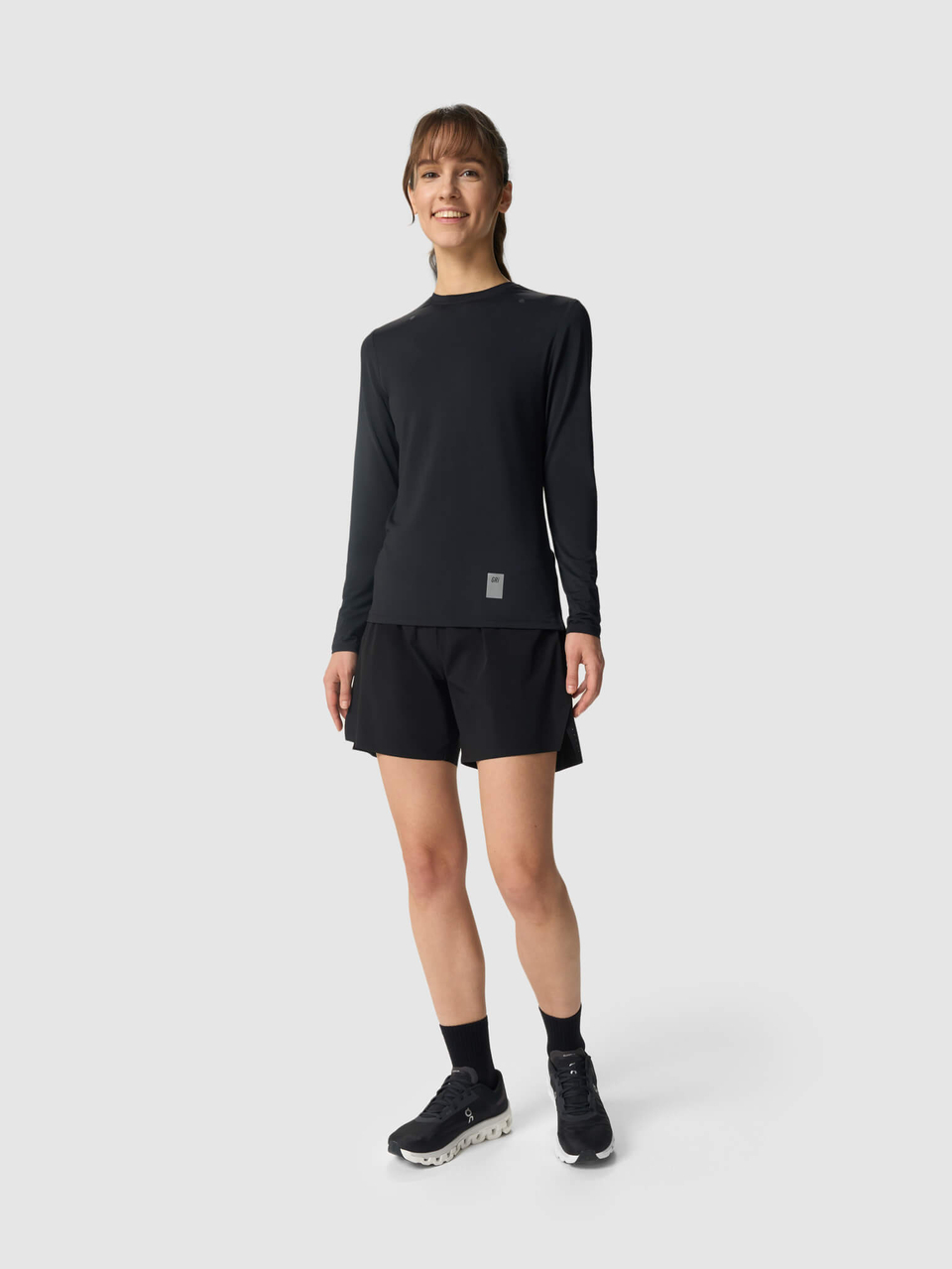 Лонгслив женский Лето чёрный