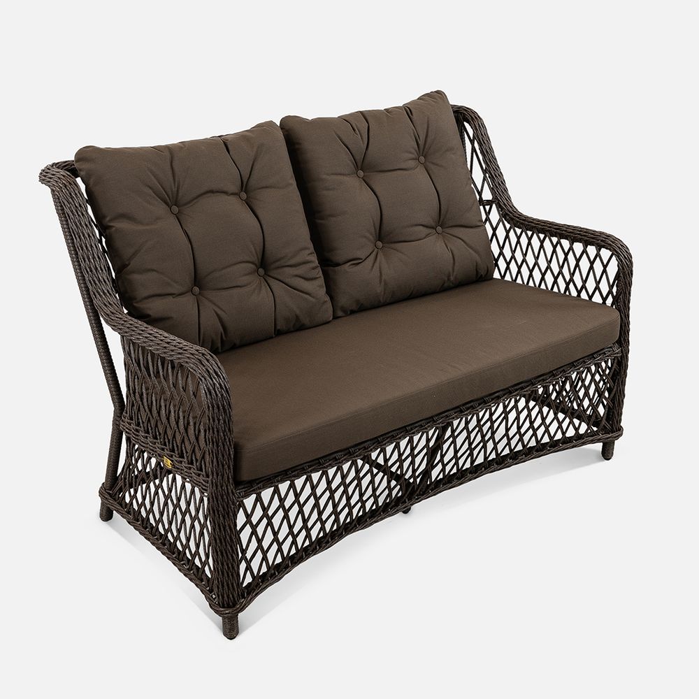 Диван Titulo 2 ps  Шоколад металлик, RAL 8017 , Calista 4