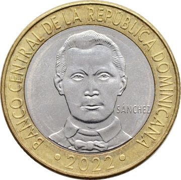5 песо 2022 Доминикана