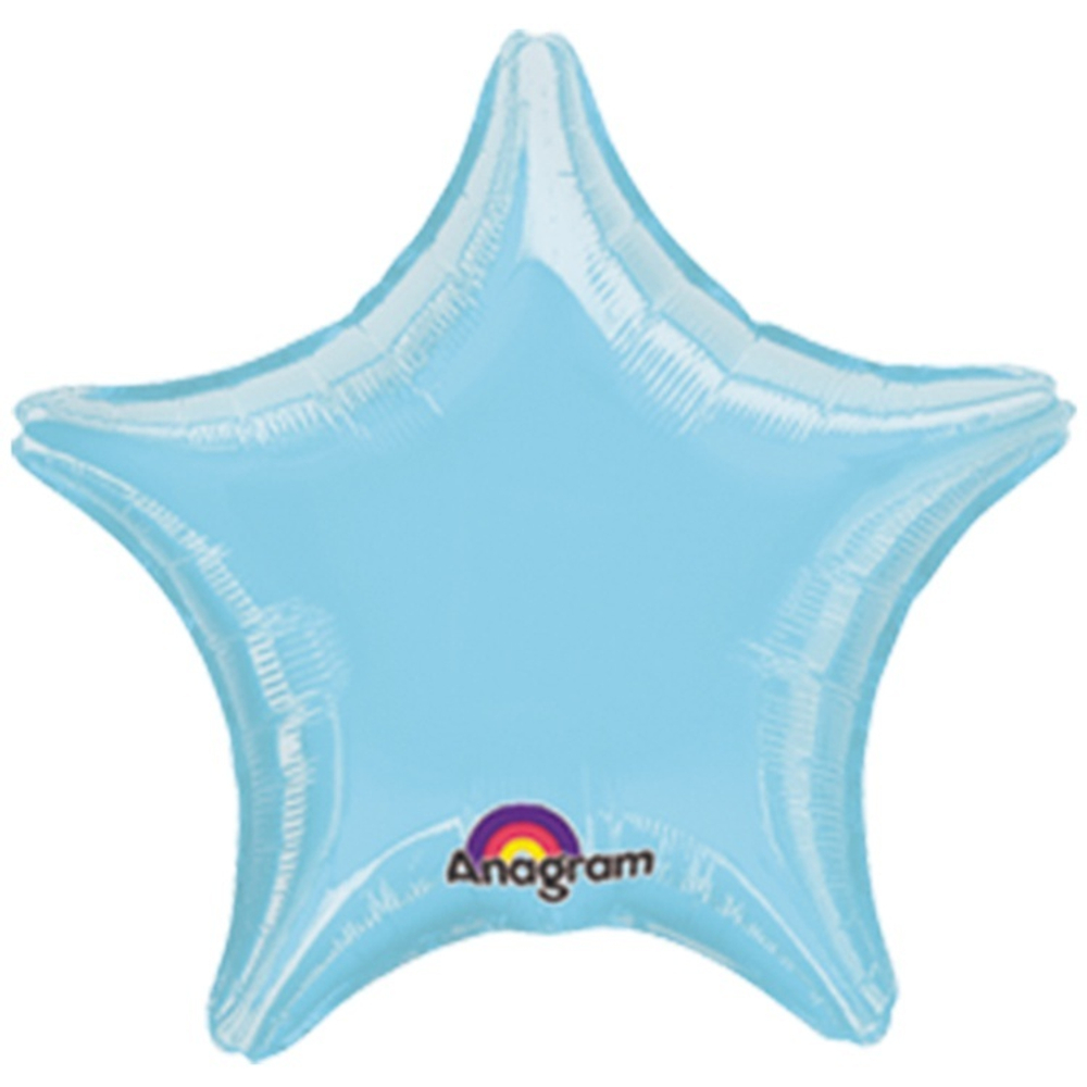 Фольгированная фигура, звезда, 19"/48СМ Пастель Blue