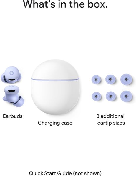 Беспроводные наушники Google Pixel Buds 2a, Фиолетовый | Iris