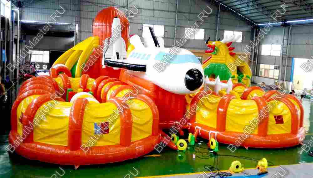 Большой батут "Ракета", 20*15*7 м